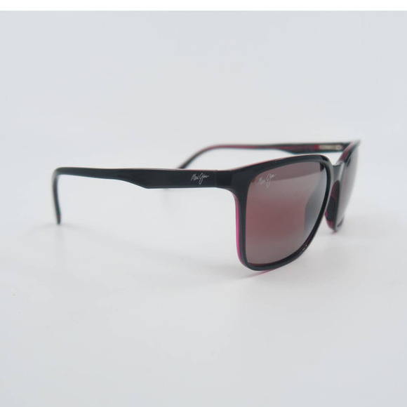 Maui Jim MJ 756-02MR WILD COAST Black /Red Polarized Sunglasses Pre-owned - Picture 3 of 7